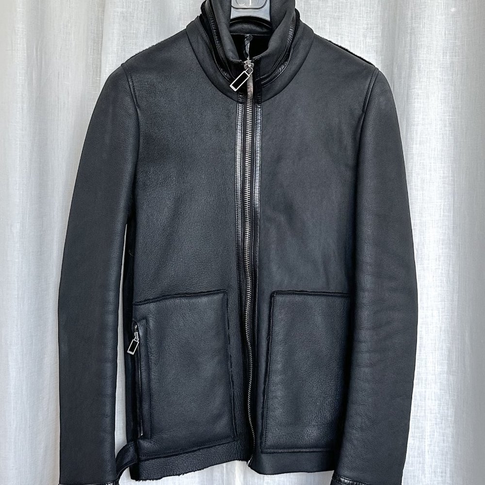 Dior Leather Shearling Jacket Men's